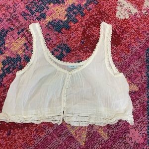 Urban Outfitters cream colored crop top